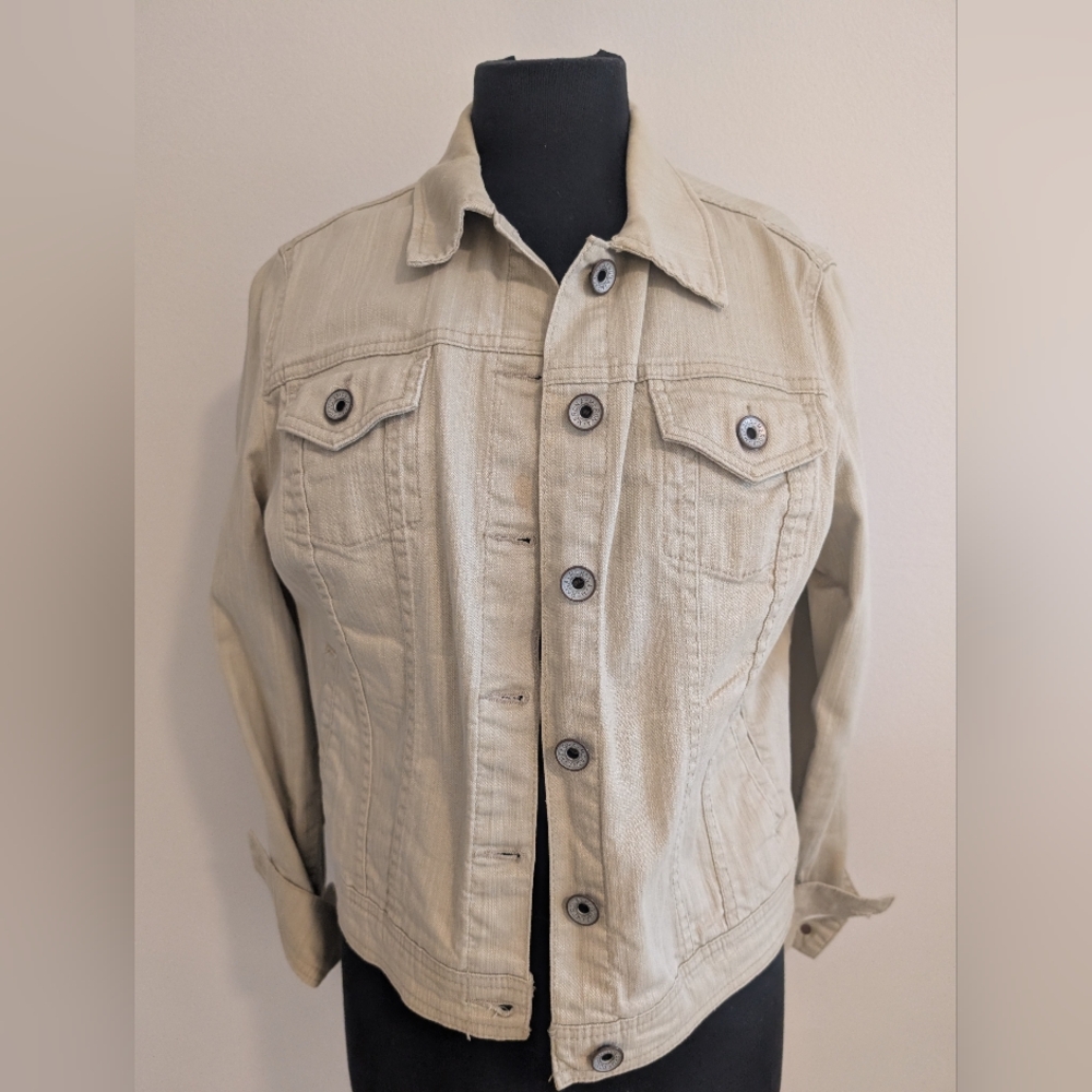 Merona Tan Lightweight Shirt Jacket Timeless Style